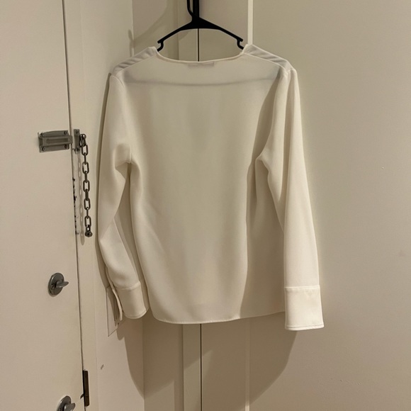 zara white structured blouse - Picture 2 of 3